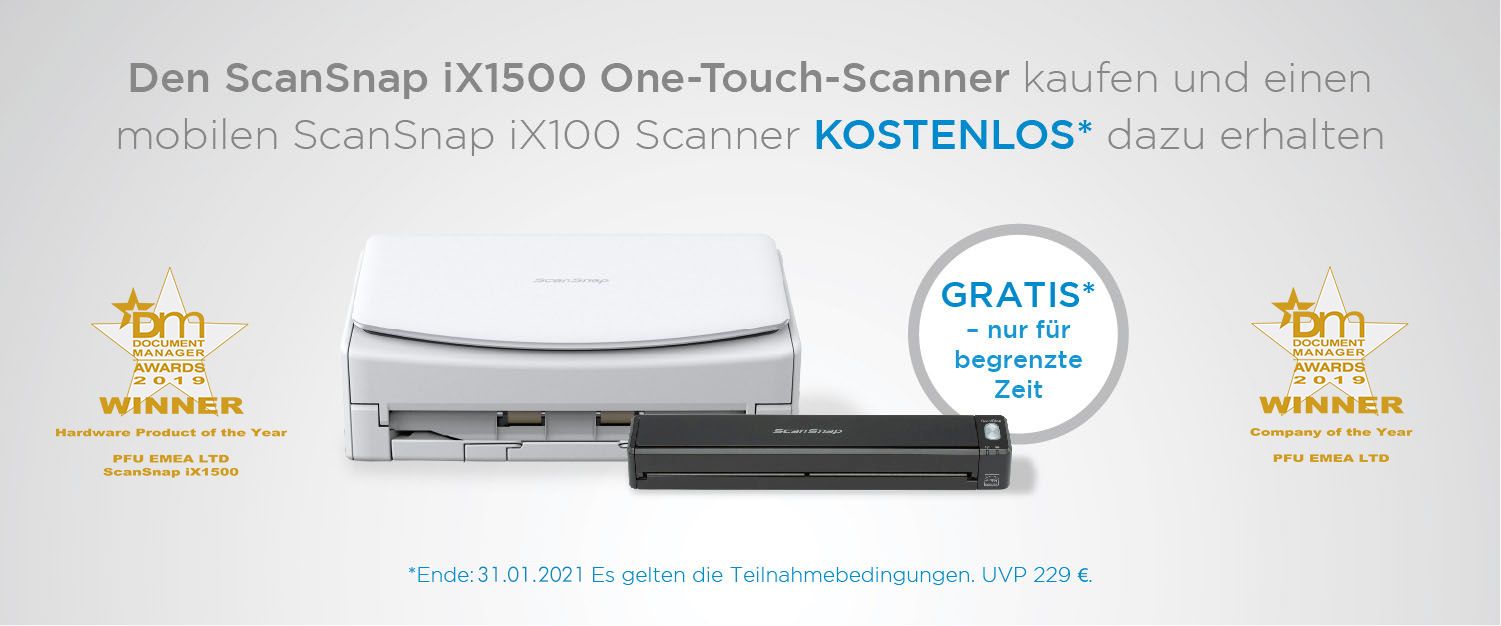 Fujitsu ScanSnap iX1500 Aktion